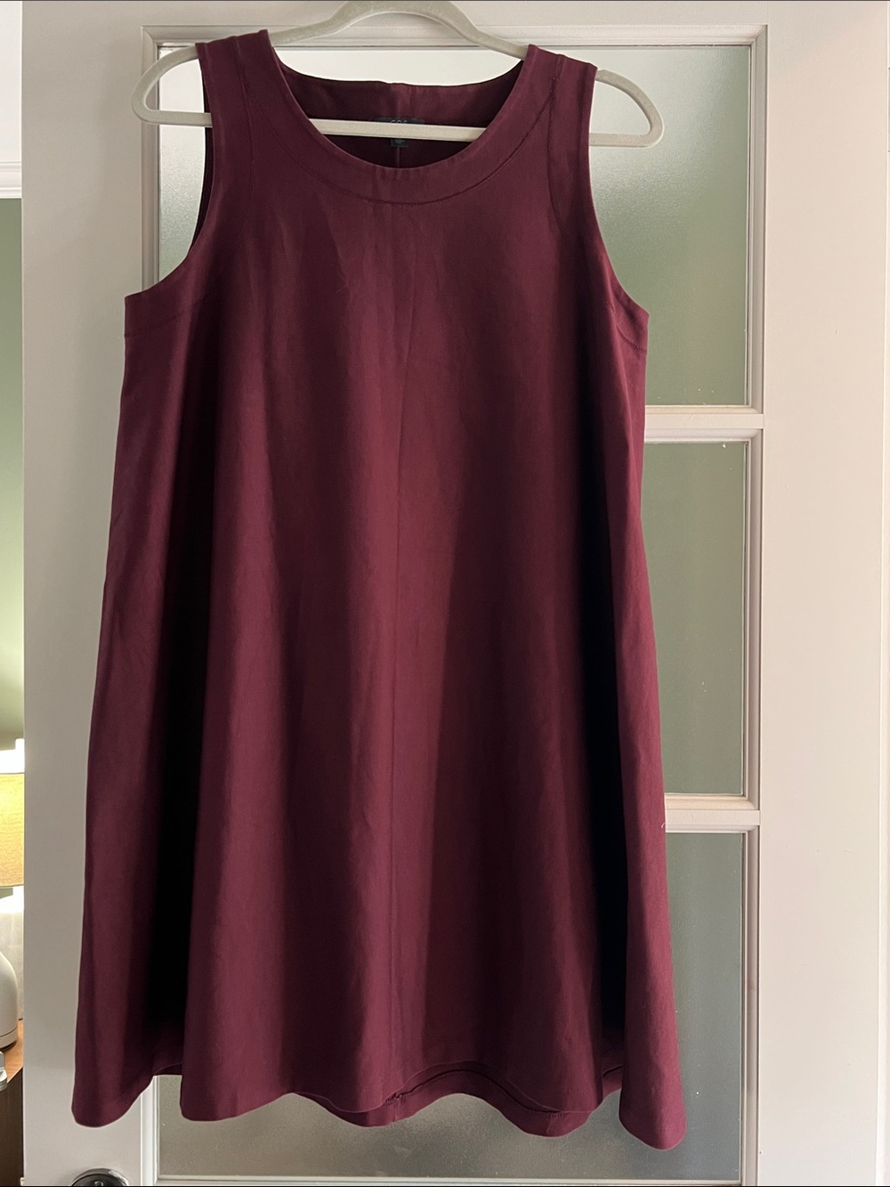 COS a line plum purple dress size M L